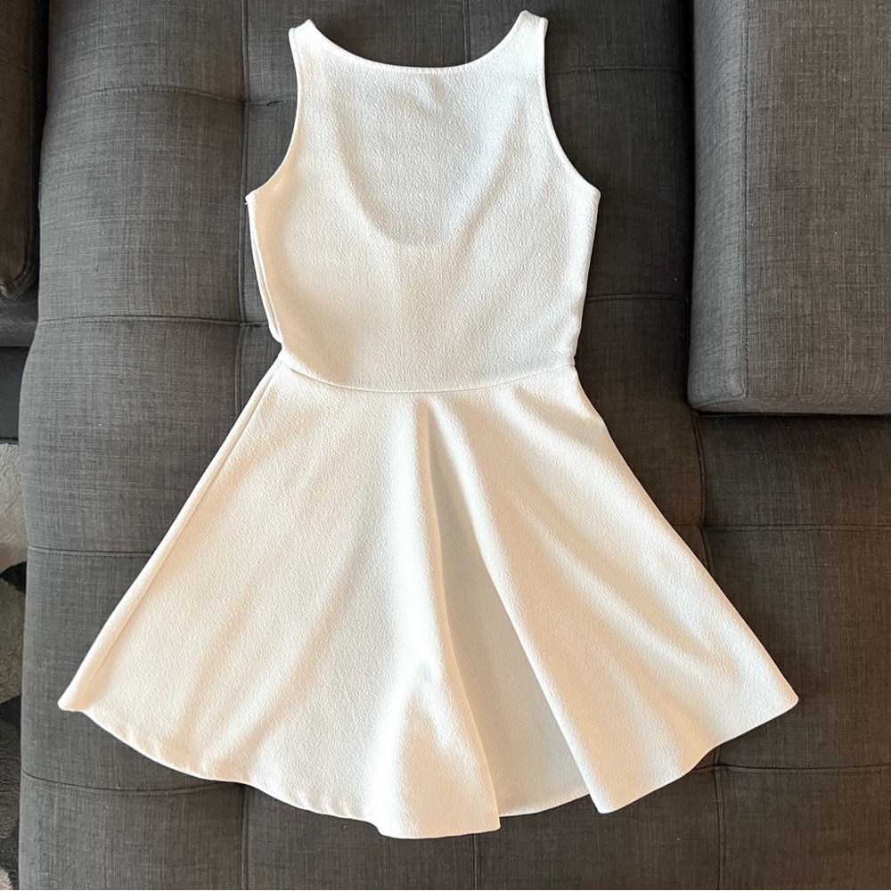 Pull & Bear A-line White Dress - size M